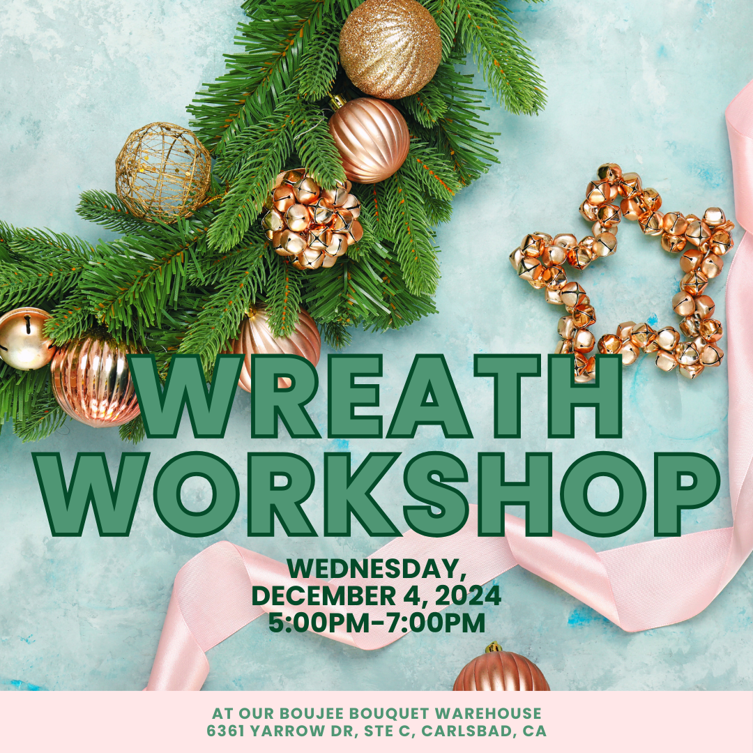 Holiday Wreath-Making Class in Carlsbad 🎄